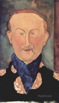 レオン・バクストの肖像画 1917年 アメデオ・モディリアーニ Oil Paintings